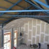 Interior durante la construcción