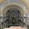 Vista hacia el altar desde el coro antes de la intervención