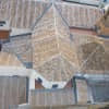 Vista aérea de las cubiertas restauradas